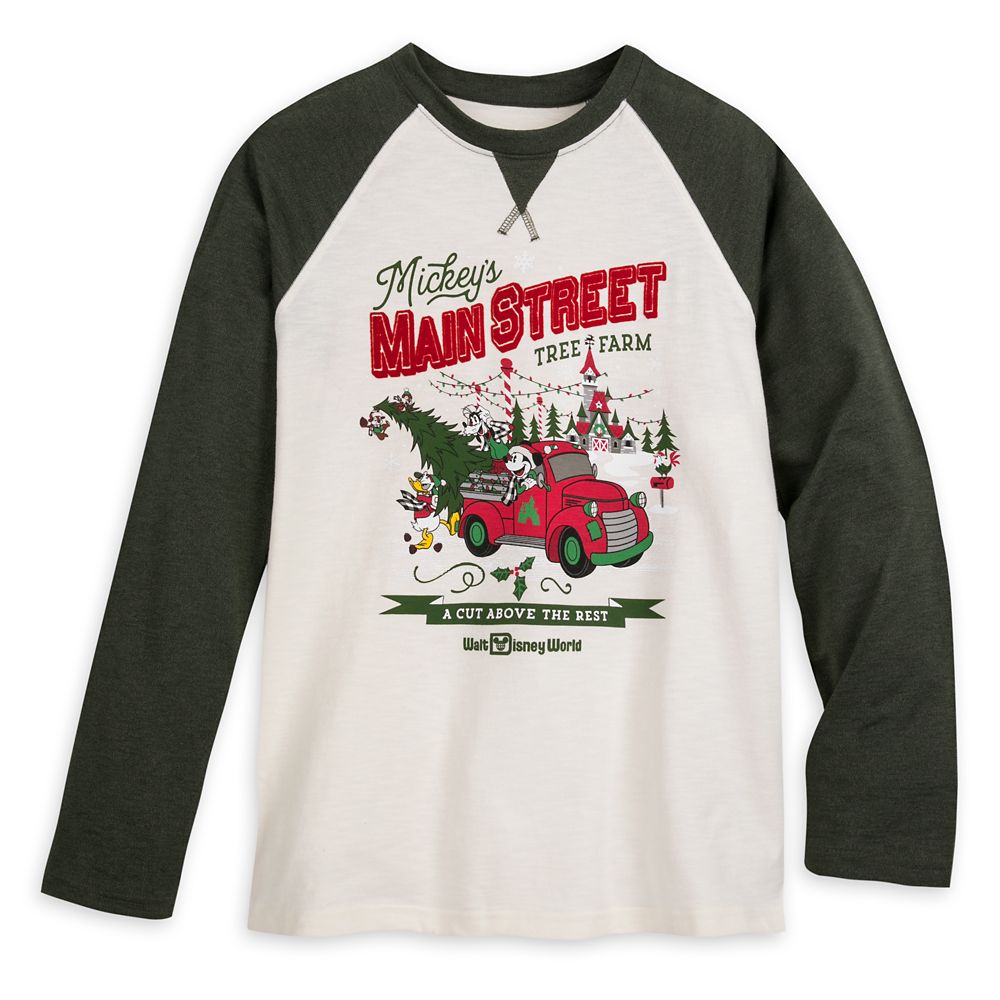 Mickey Mouse and Friends Holiday Raglan Shirt for Adults – Walt Disney World