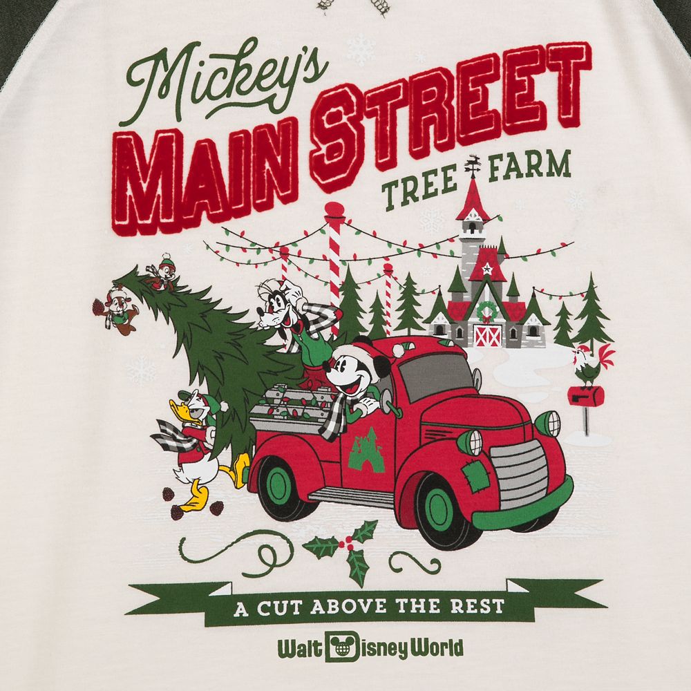 Mickey Mouse and Friends Holiday Raglan Shirt for Adults – Walt Disney World