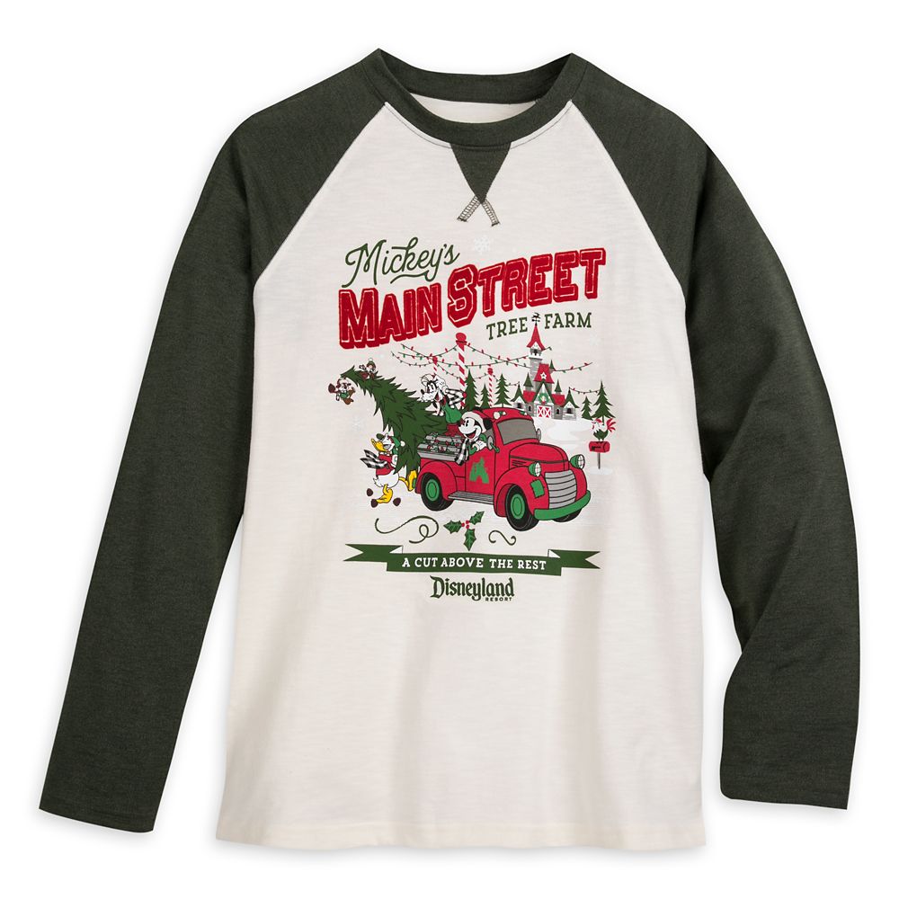 Mickey Mouse and Friends Holiday Raglan Shirt for Adults  Disneyland