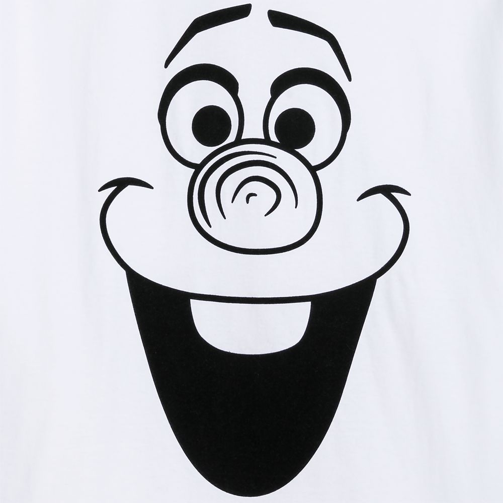 Olaf Flocked T-Shirt for Adults