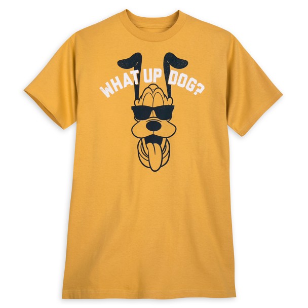Pluto ''What Up Dog?'' T-Shirt for Adults