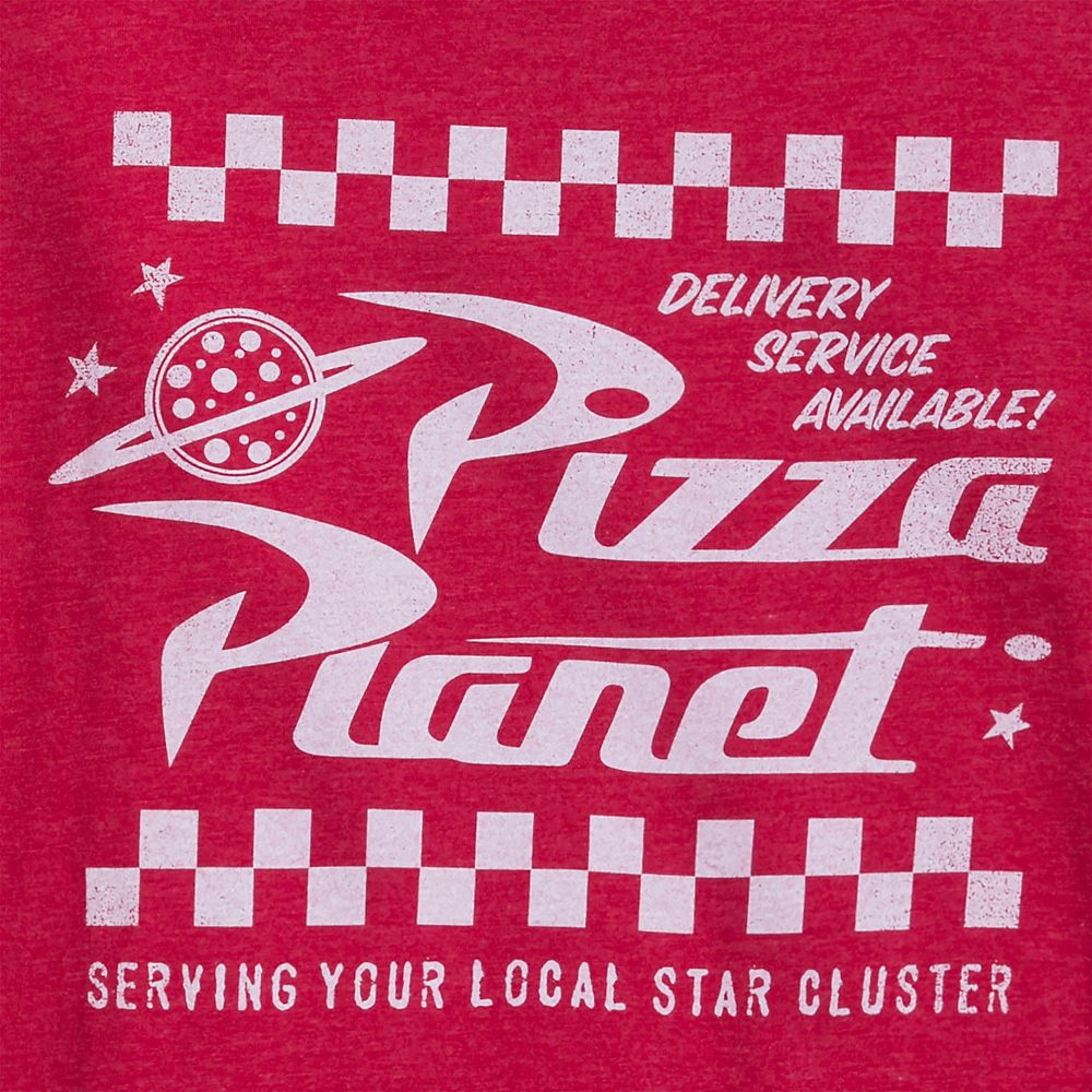 red pizza planet shirt