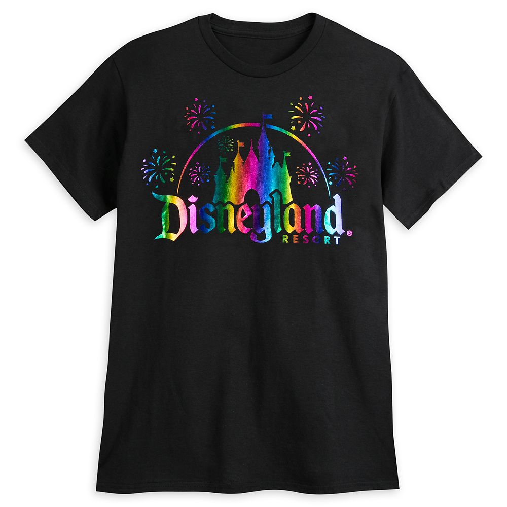 Disneyland Logo Rainbow Foil TShirt for Adults Disney Store