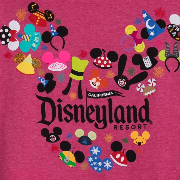 Ear Hat Collage T-Shirt for Adults – Disneyland