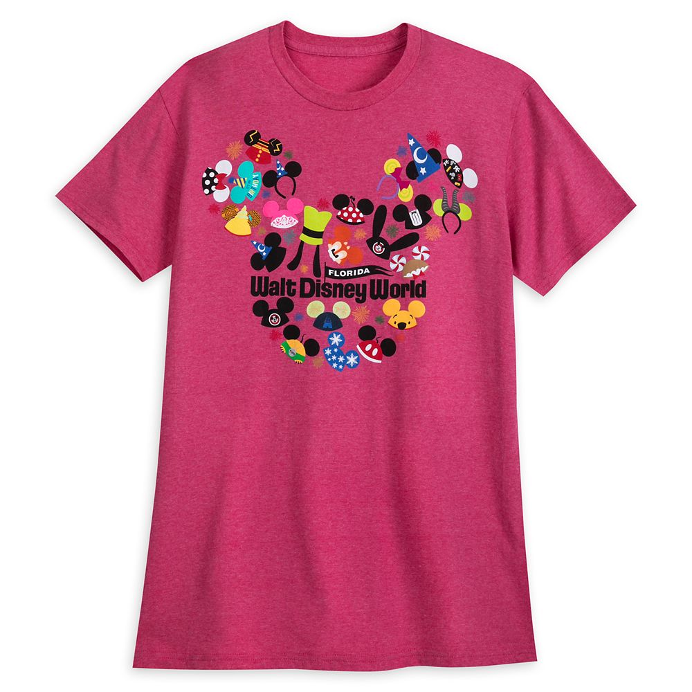 Ear Hat Collage T-Shirt for Adults – Walt Disney World