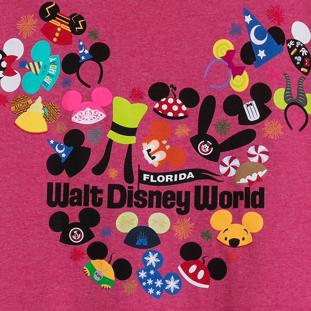 Ear Hat Collage T-Shirt for Adults – Walt Disney World