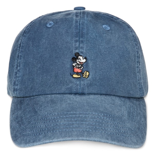 Mickey Mouse Denim Baseball Cap for Adults