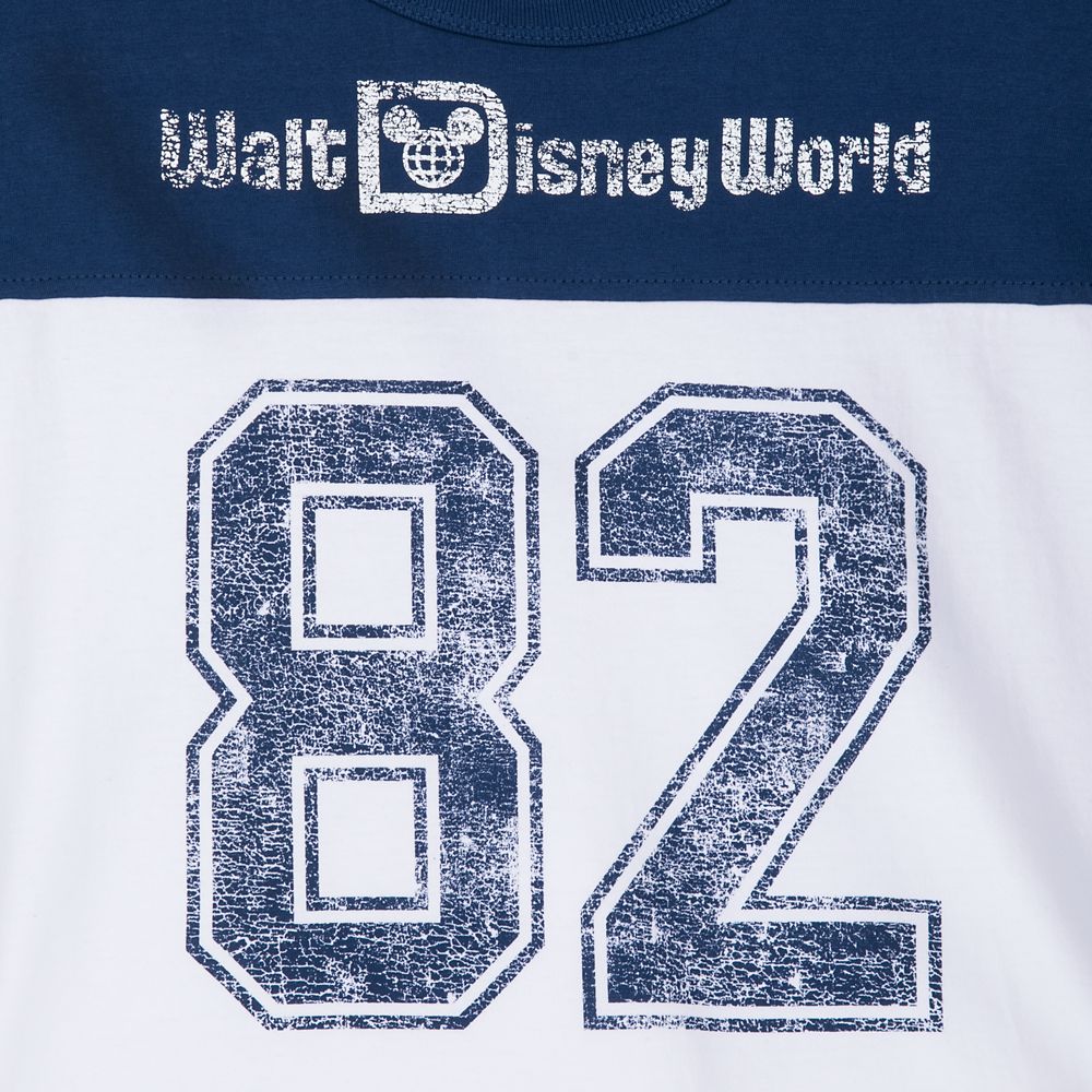 Walt Disney World Cropped Football Jersey Top for Women