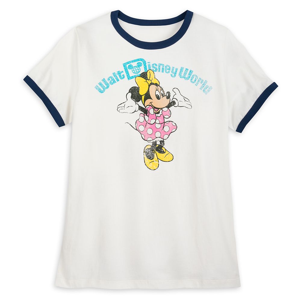 Minnie Mouse Retro Ringer Tee for Women – Walt Disney World