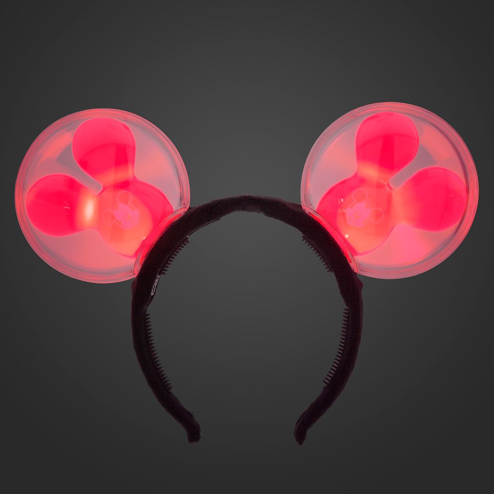 Mickey Mouse Balloon Light-Up Ears Headband for Adults