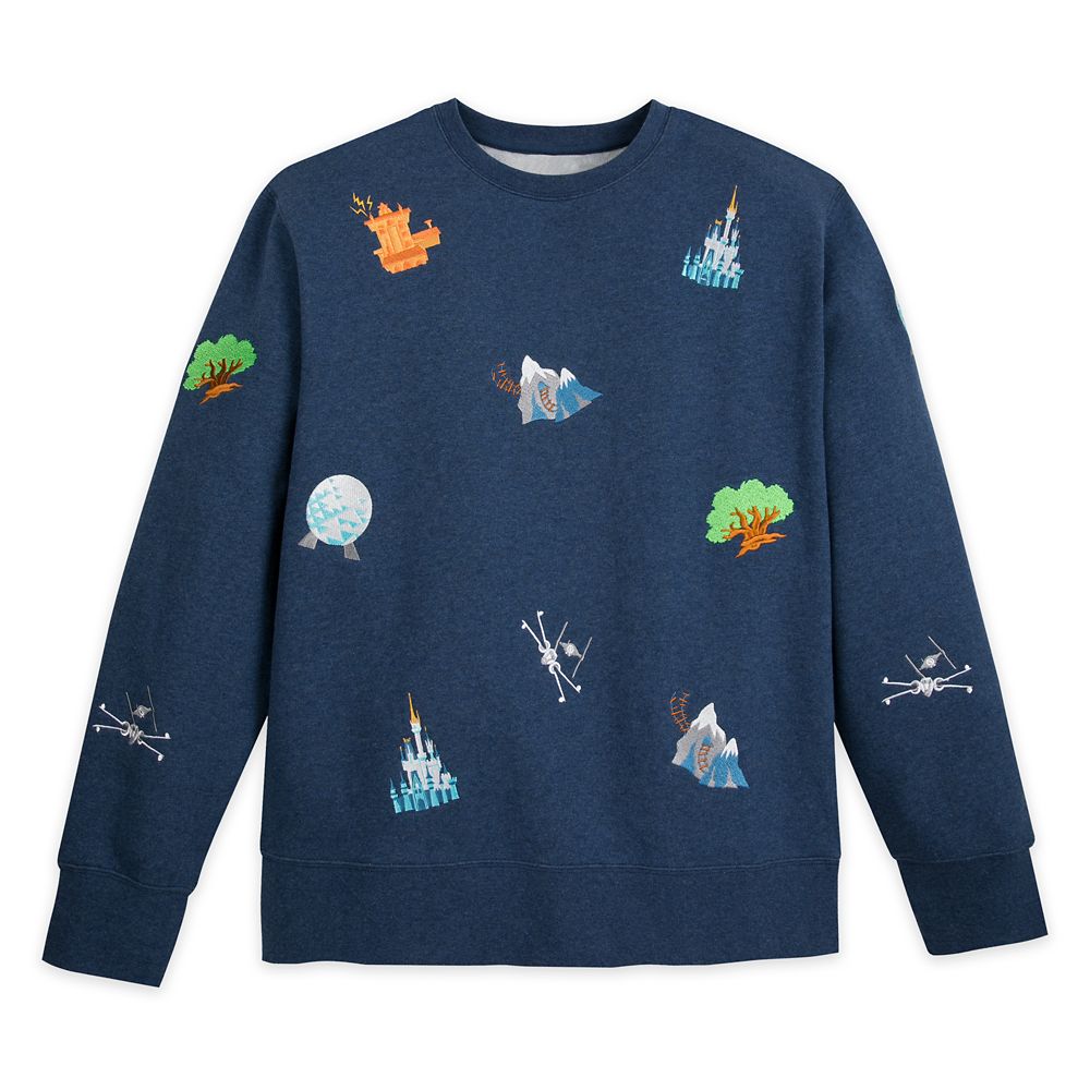 Walt Disney World Embroidered Icons Sweatshirt for Men