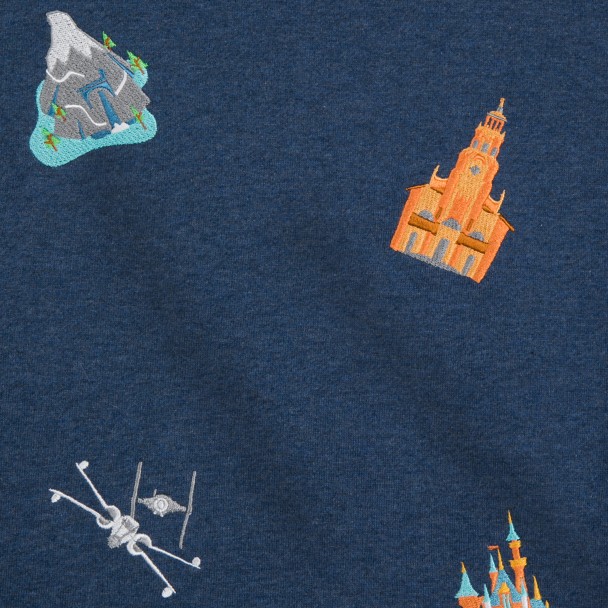 Disneyland Embroidered Icons Sweatshirt for Men