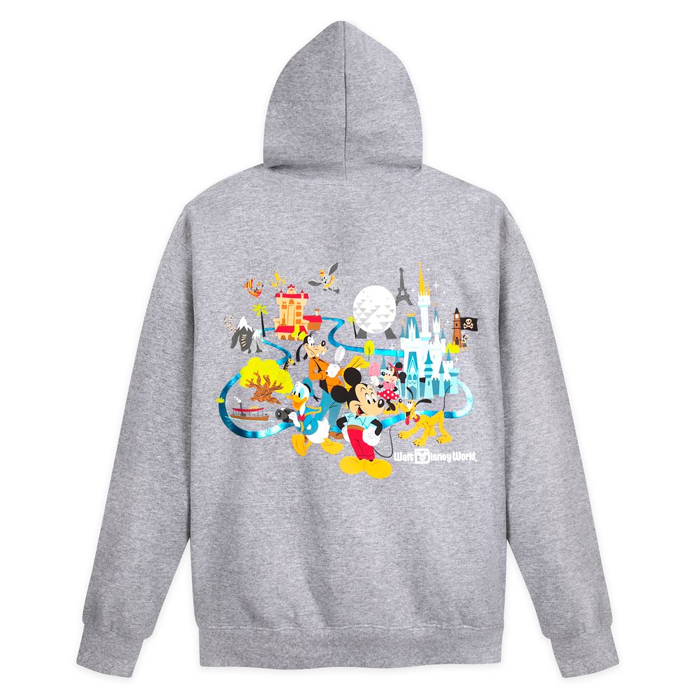 Mickey Mouse and Friends Zip-Up Hoodie for Adults – Walt Disney World