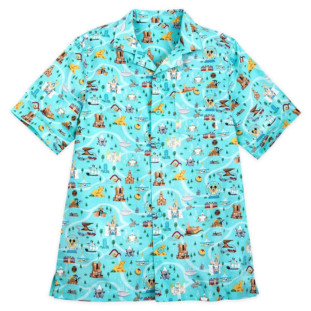 Disney Park Life Woven Shirt for Men – Disneyland available online ...