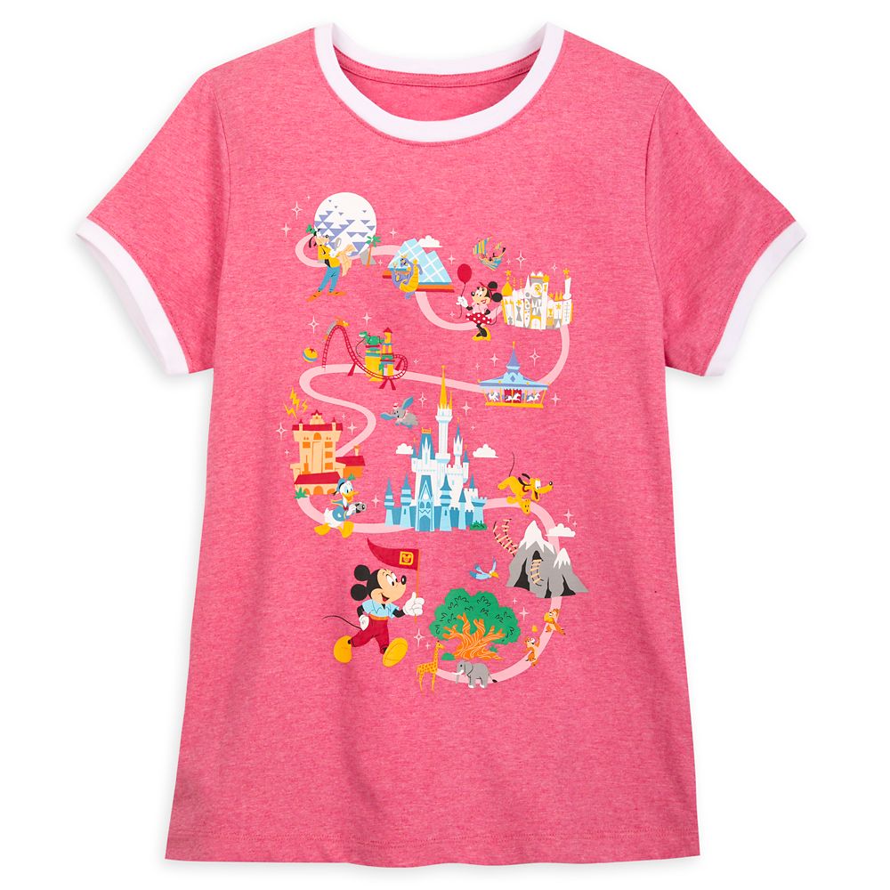 Mickey Mouse and Friends Ringer T-Shirt for Women – Walt Disney World