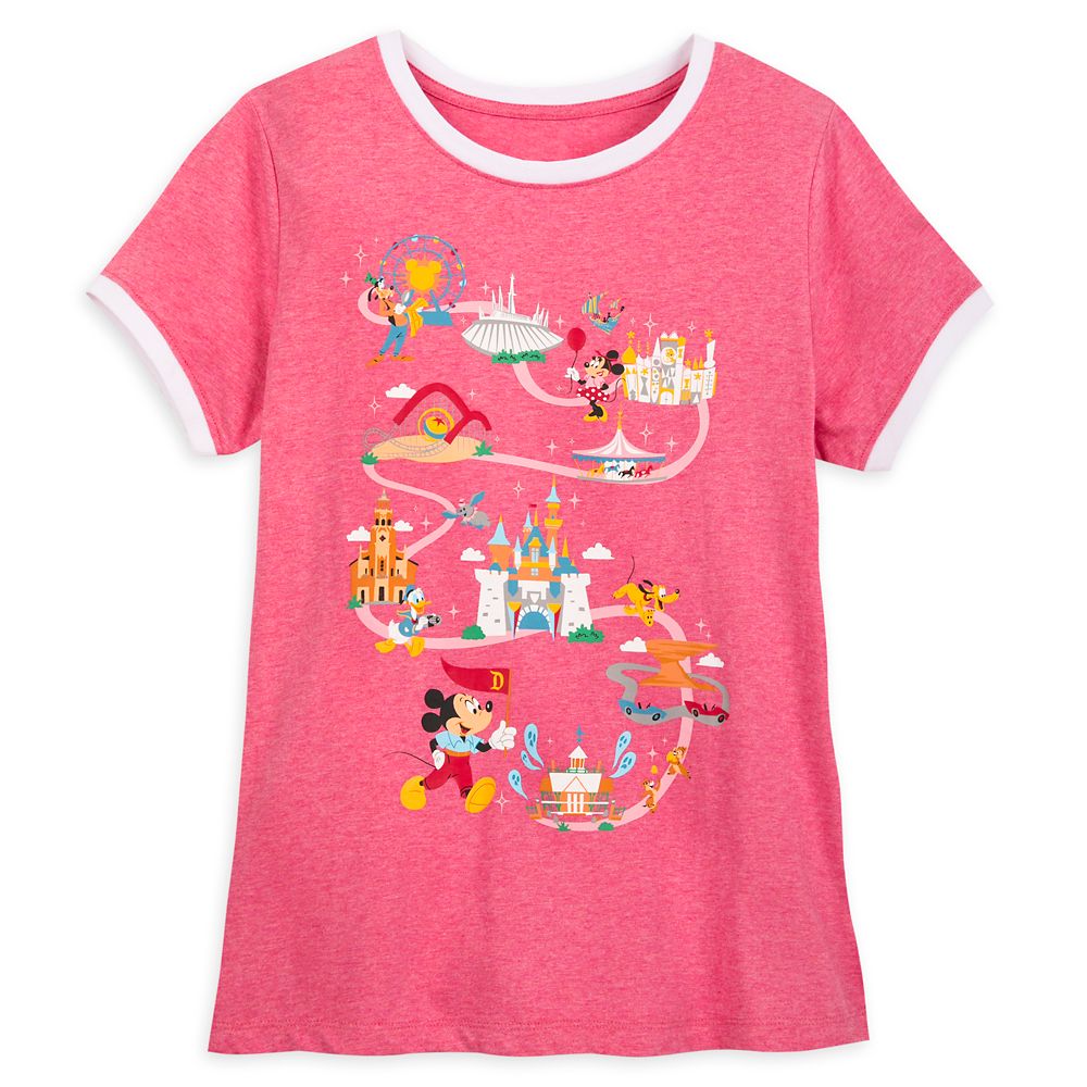 Mickey Mouse and Friends Ringer T-Shirt for Women – Disneyland