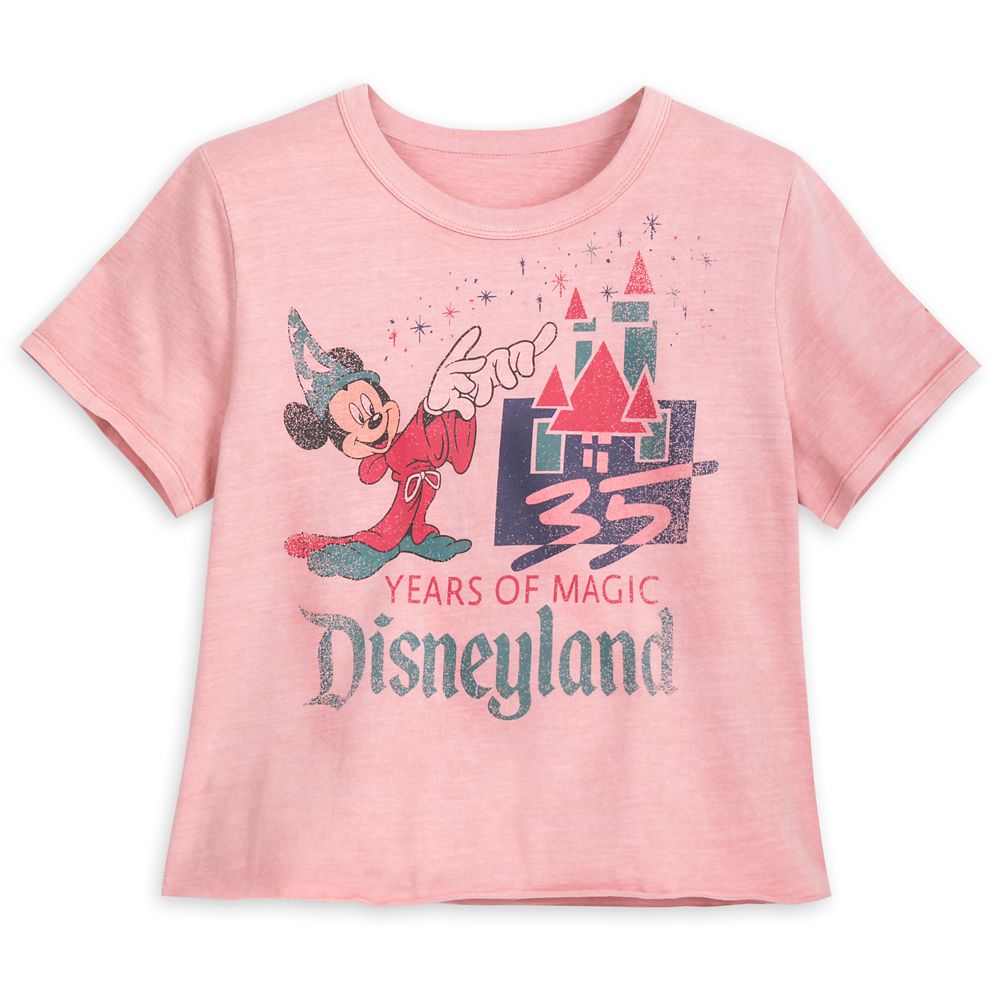 Mickey Mouse Disneyland 35th Anniversary Retro Souvenir T-Shirt for Women