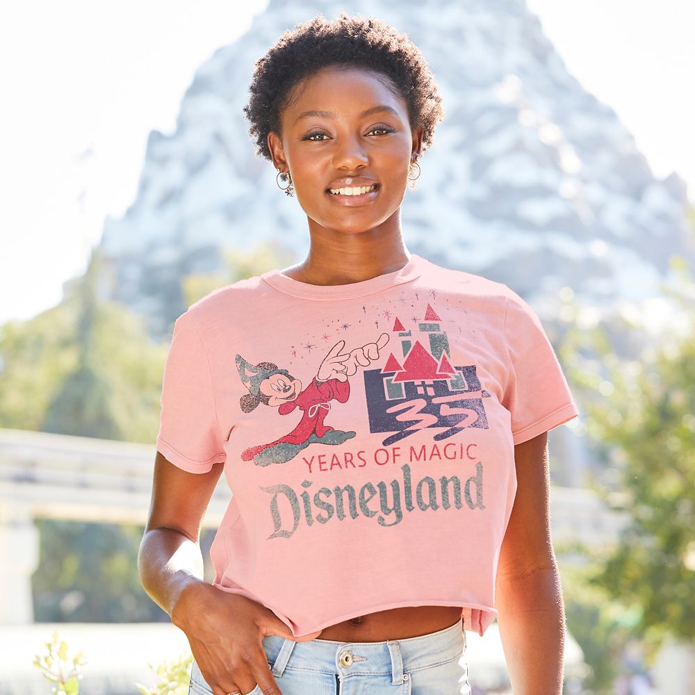 Mickey Mouse Disneyland 35th Anniversary Retro Souvenir T-Shirt for Women