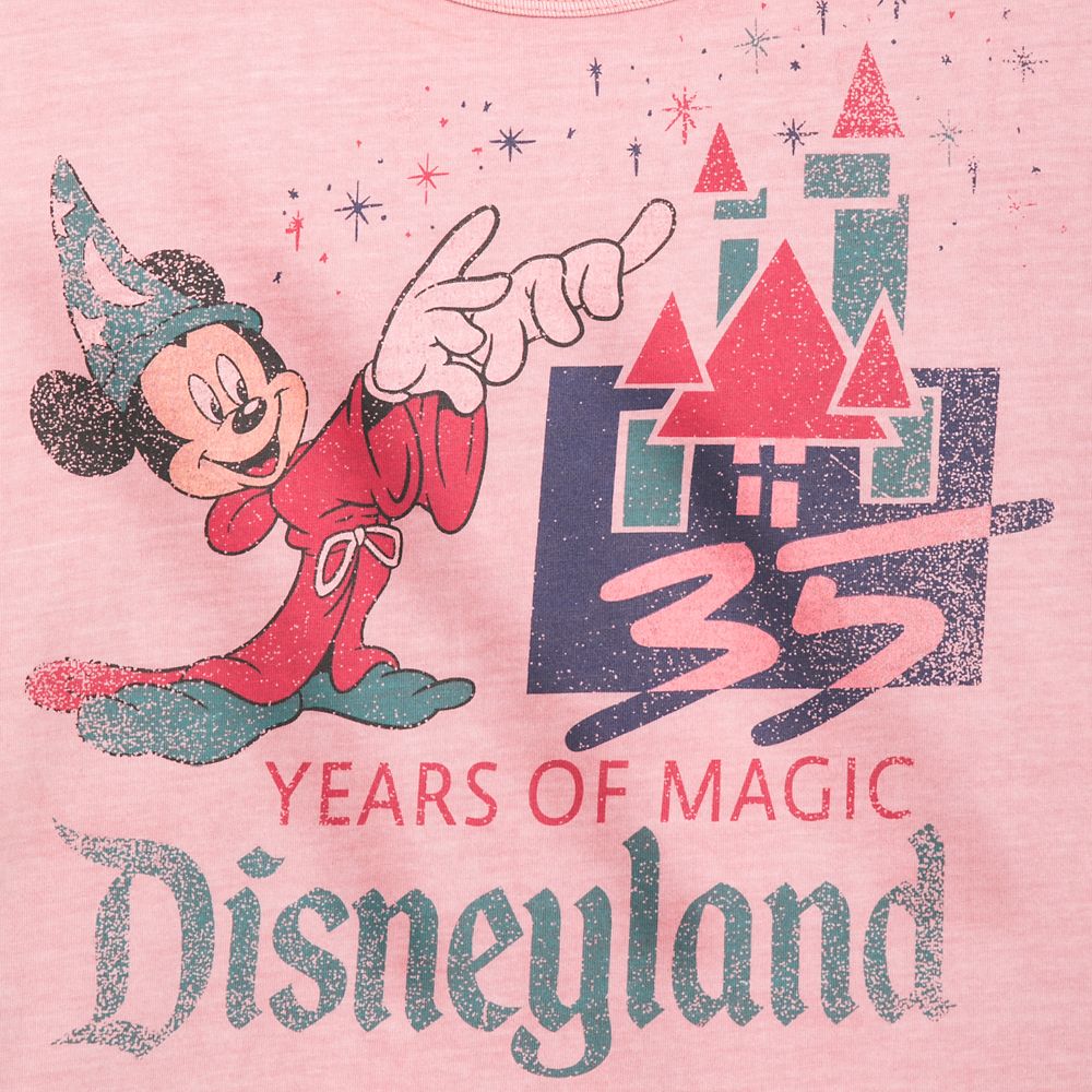 Mickey Mouse Disneyland 35th Anniversary Retro Souvenir T-Shirt for Women