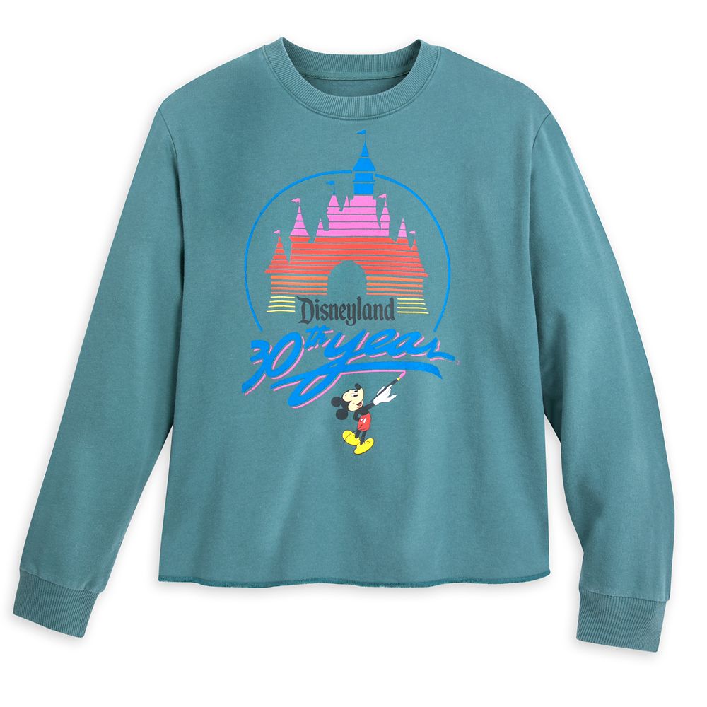 Disneyland 30th Anniversary Logo Retro Sweatshirt for Women