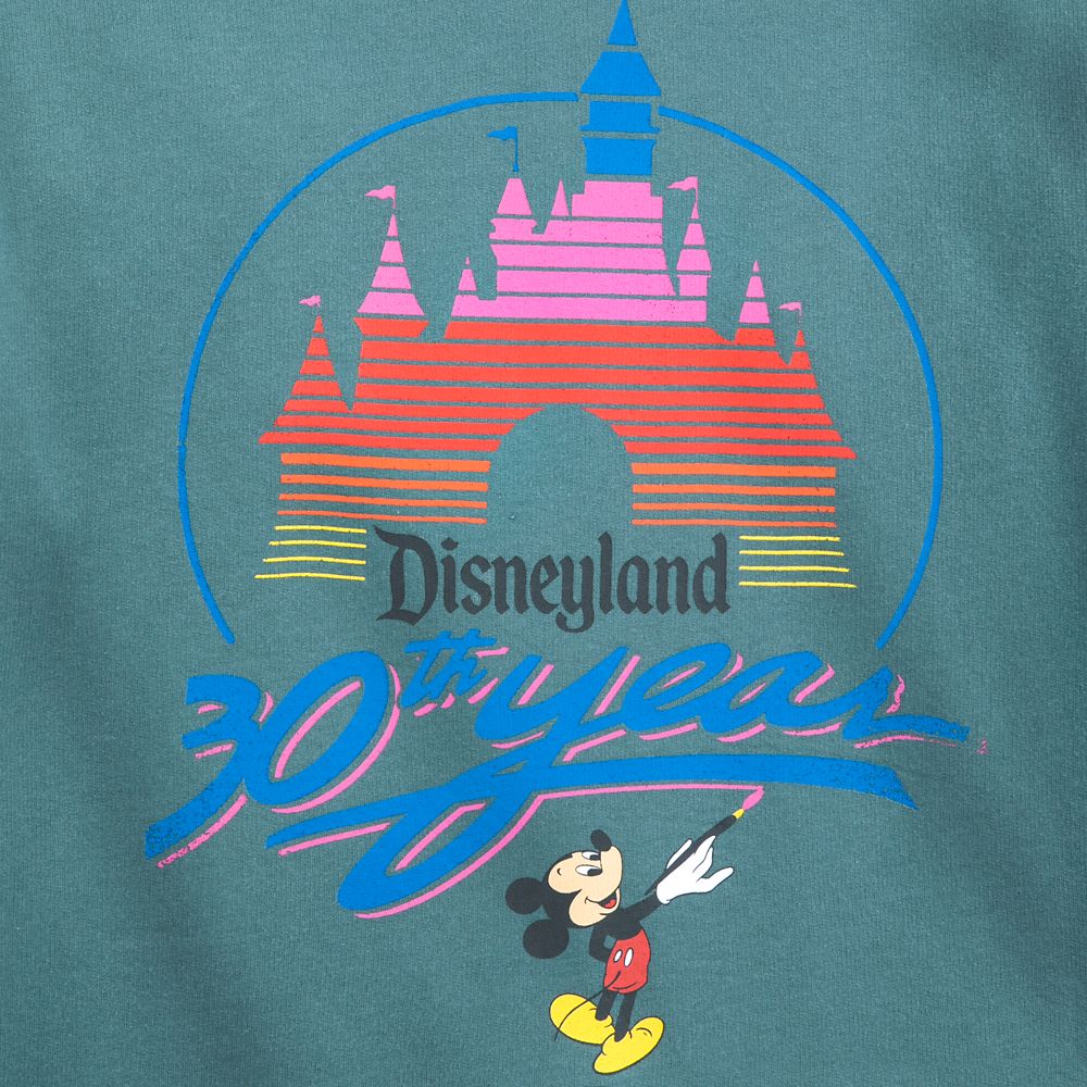 Disneyland 30th Anniversary Logo Retro Sweatshirt for Women