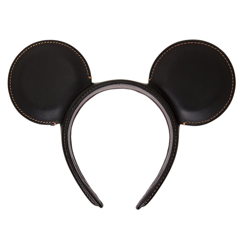 Minnie Mouse Leather Ear Headband by COACH | shopDisney