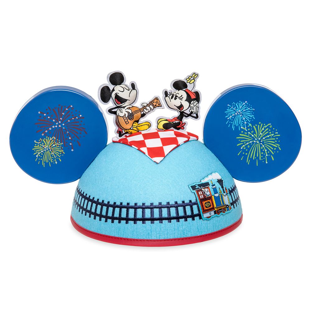 Mickey & Minnie's Runaway Railway Ear Hat for Adults by Kevin Rafferty – Limited Release