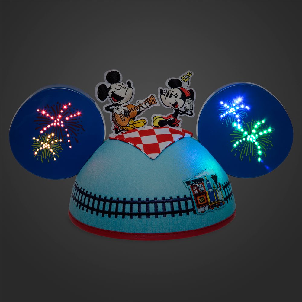 Mickey & Minnie's Runaway Railway Ear Hat for Adults by Kevin Rafferty – Limited Release