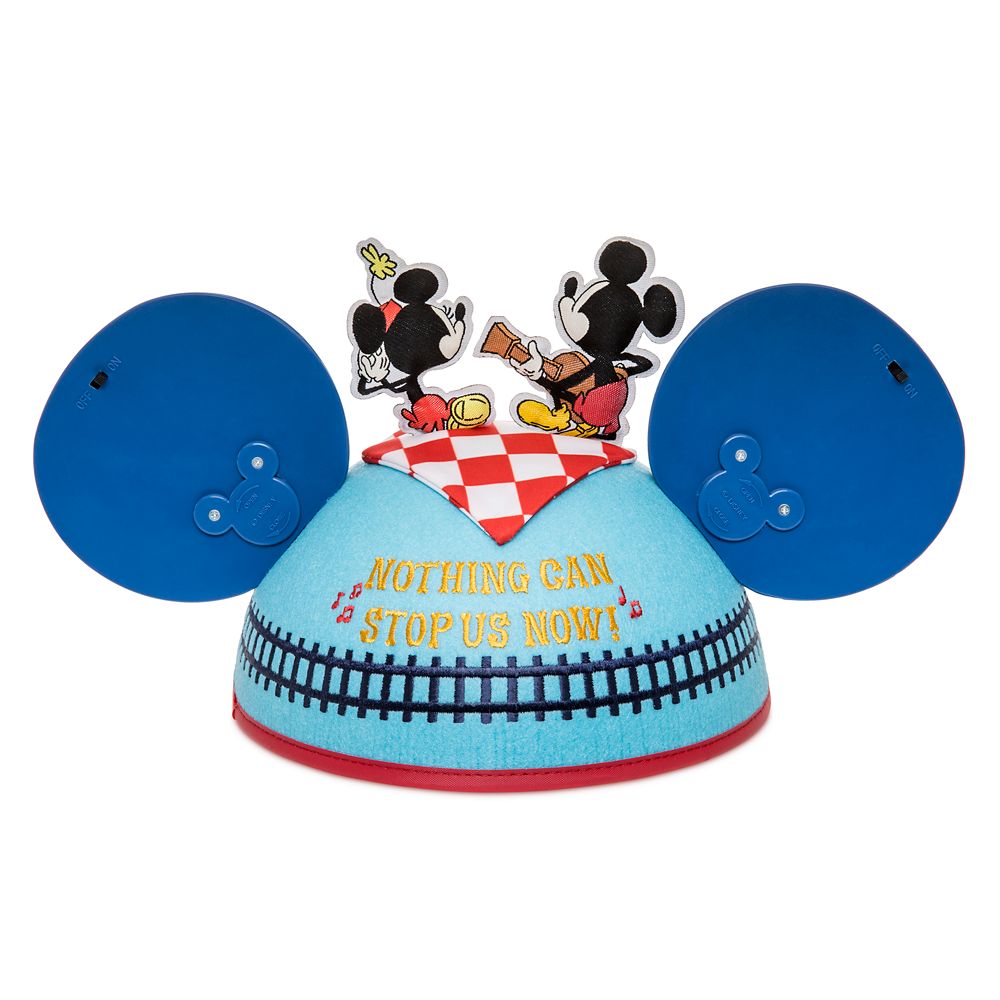 Mickey & Minnie's Runaway Railway Ear Hat for Adults by Kevin Rafferty – Limited Release