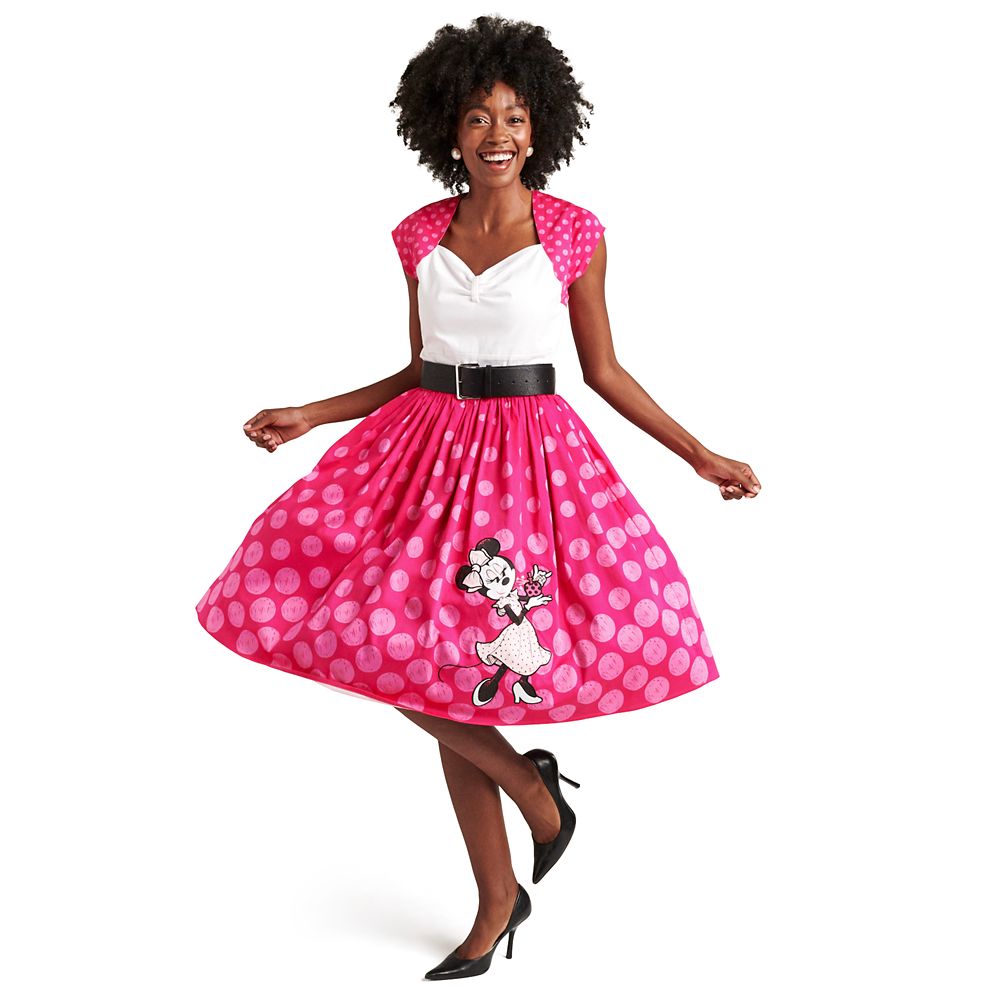 Minnie Mouse Pink Polka Dot Dress for Women