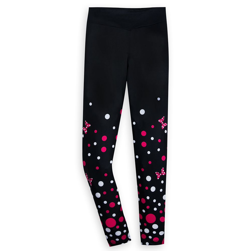 Minnie Mouse Bow and Polka Dot Leggings for Women