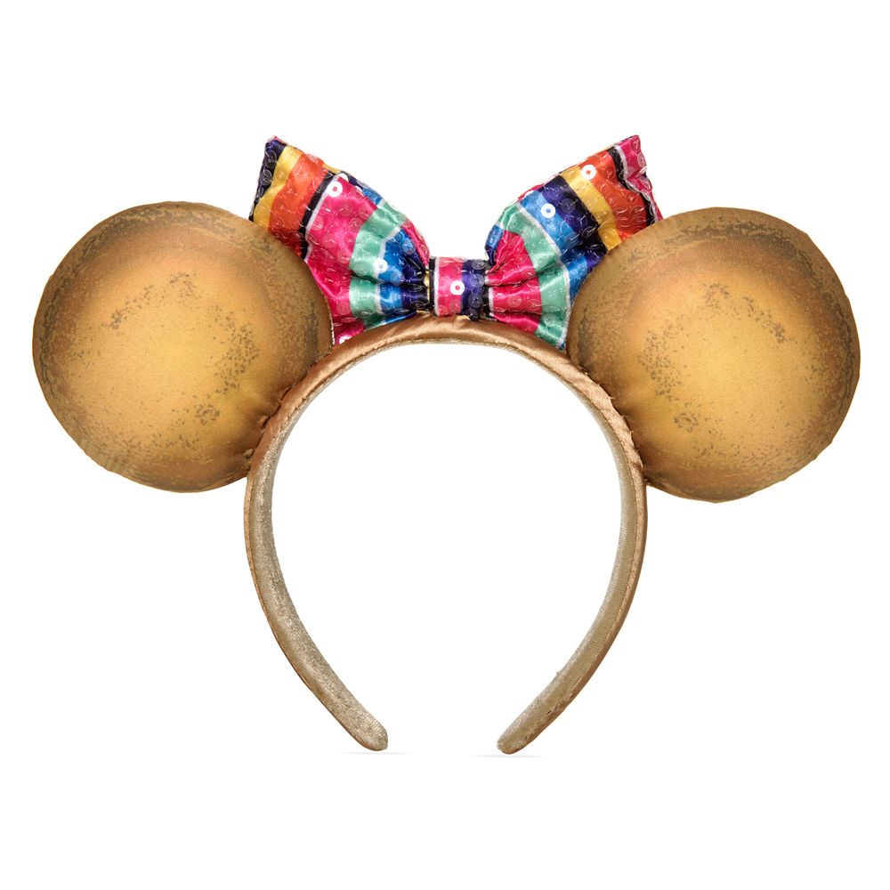 Minnie Mouse Pan Dulce Ear Headband with Sequined Bow – Mexico – Epcot World Showcase