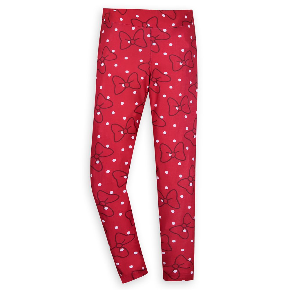 Minnie Mouse Red Bow Leggings for Women