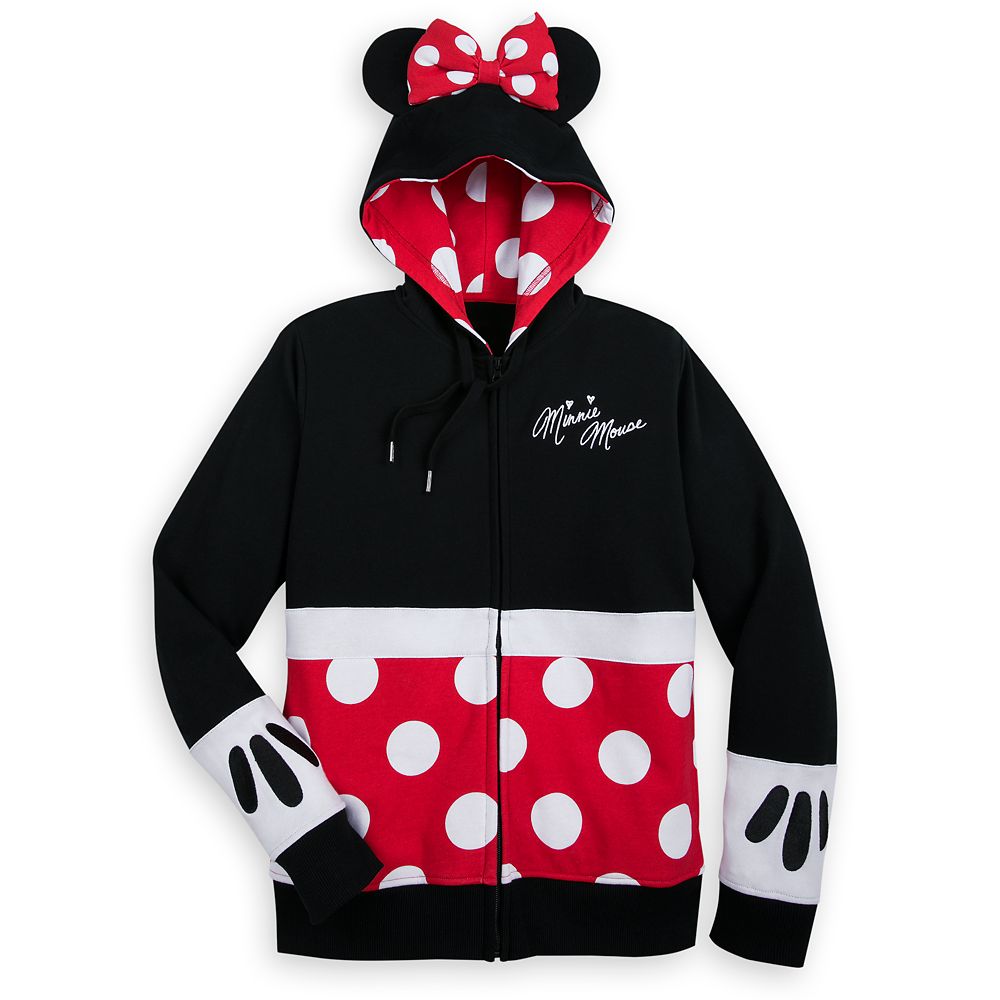 minnie mouse zip up hoodie womens