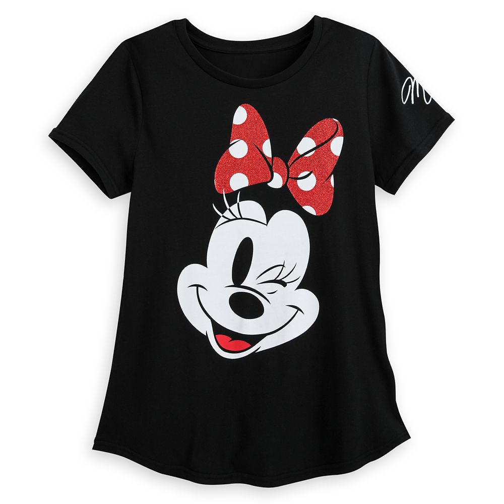 Official Disney Minnie Mouse Classic Kick Girl’s Personalised T-Shirt
