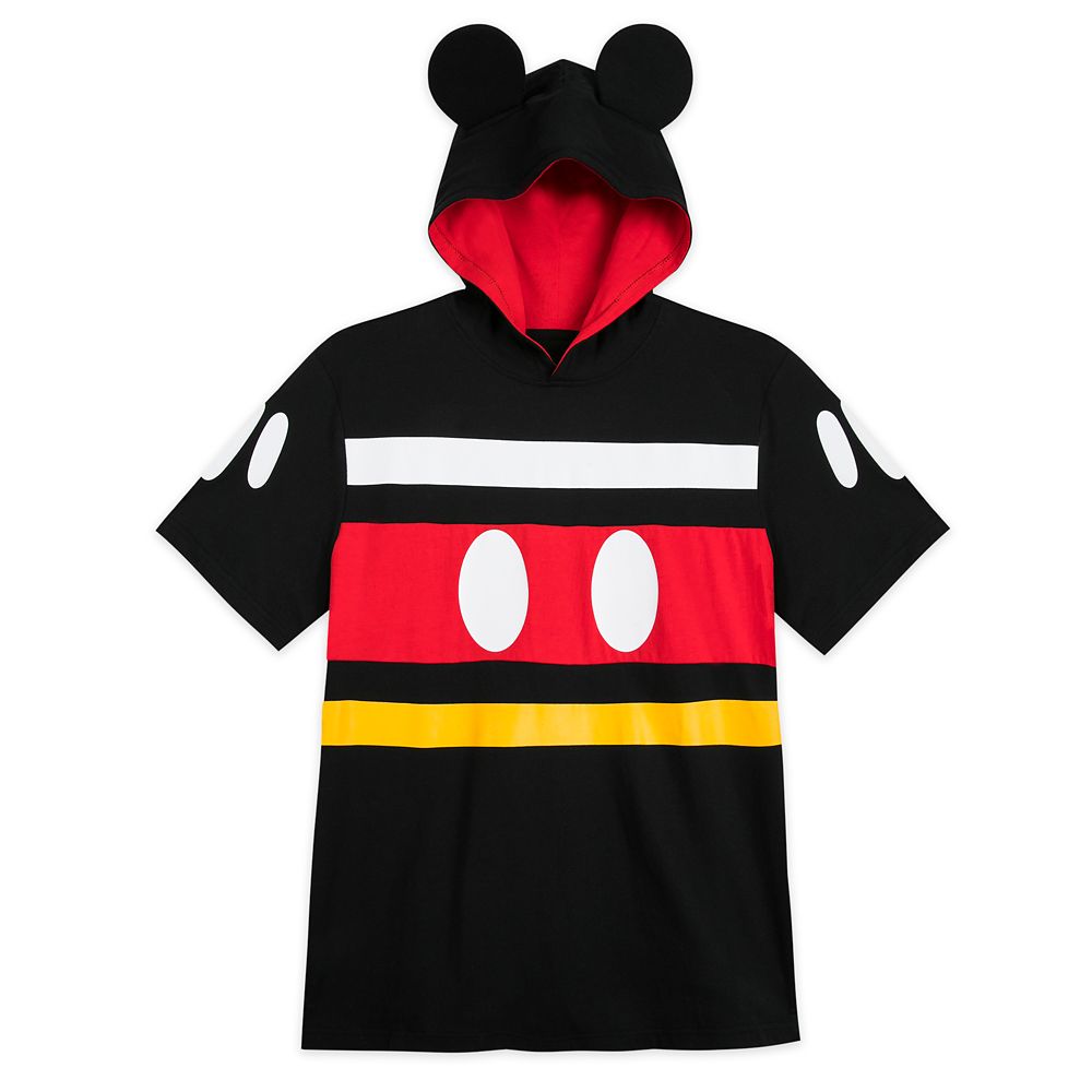 unisex disney mickey embroidery hooded fleece sweatshirt