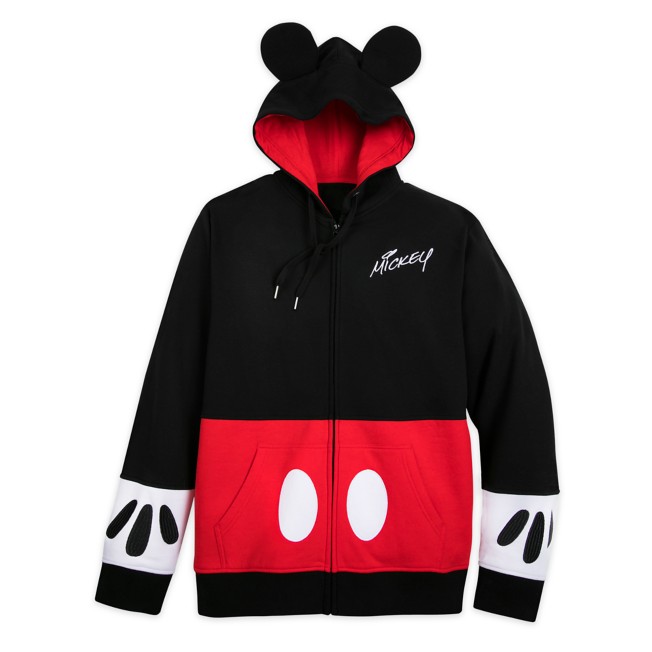 Mickey Mouse Costume Zip Hoodie for Men