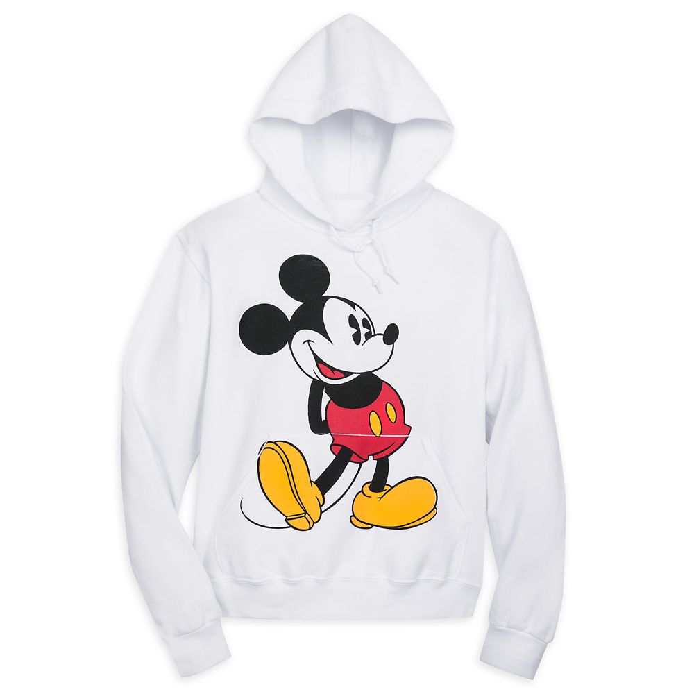 white mickey mouse sweatshirt