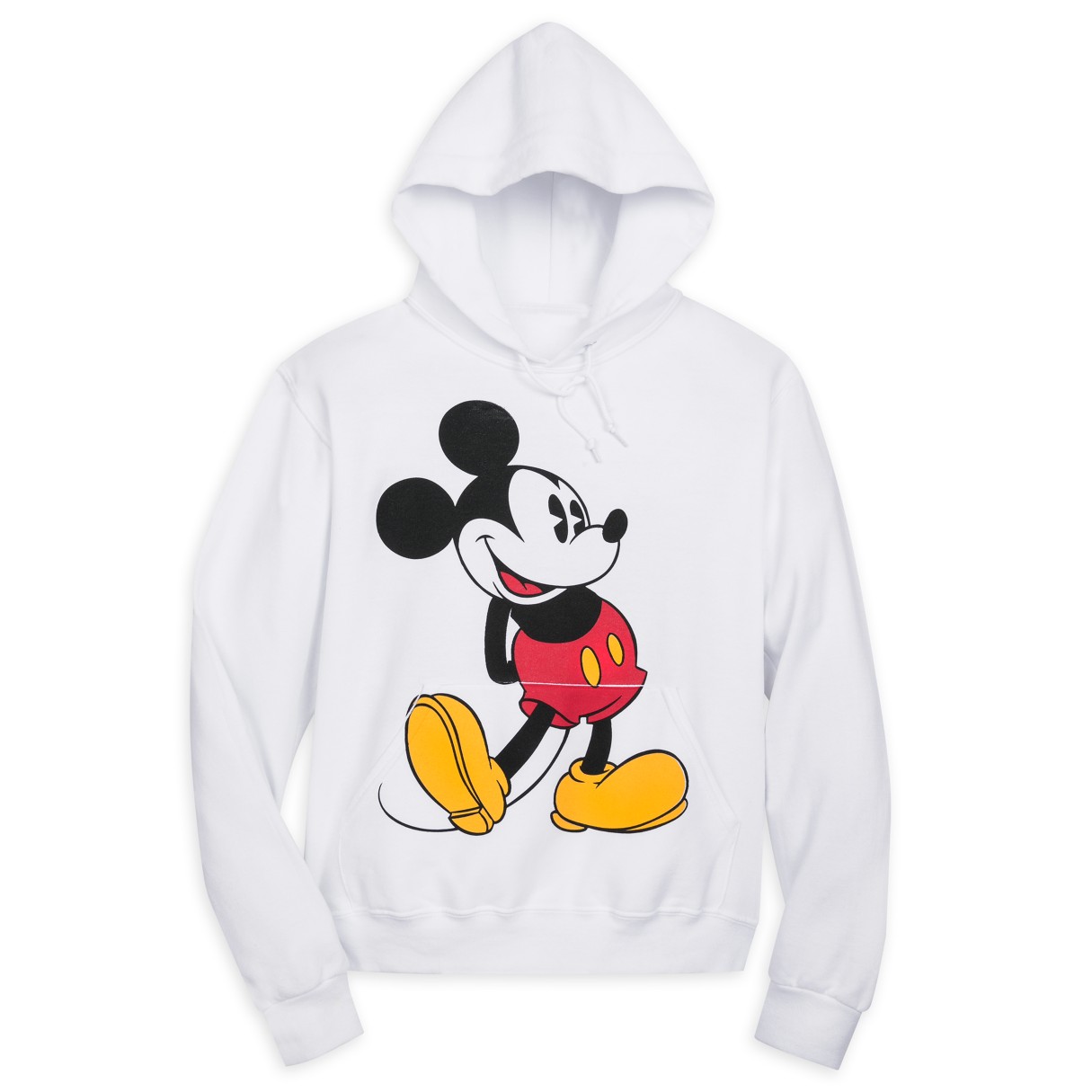 Mickey Mouse Classic Pullover Hoodie for Adults – White
