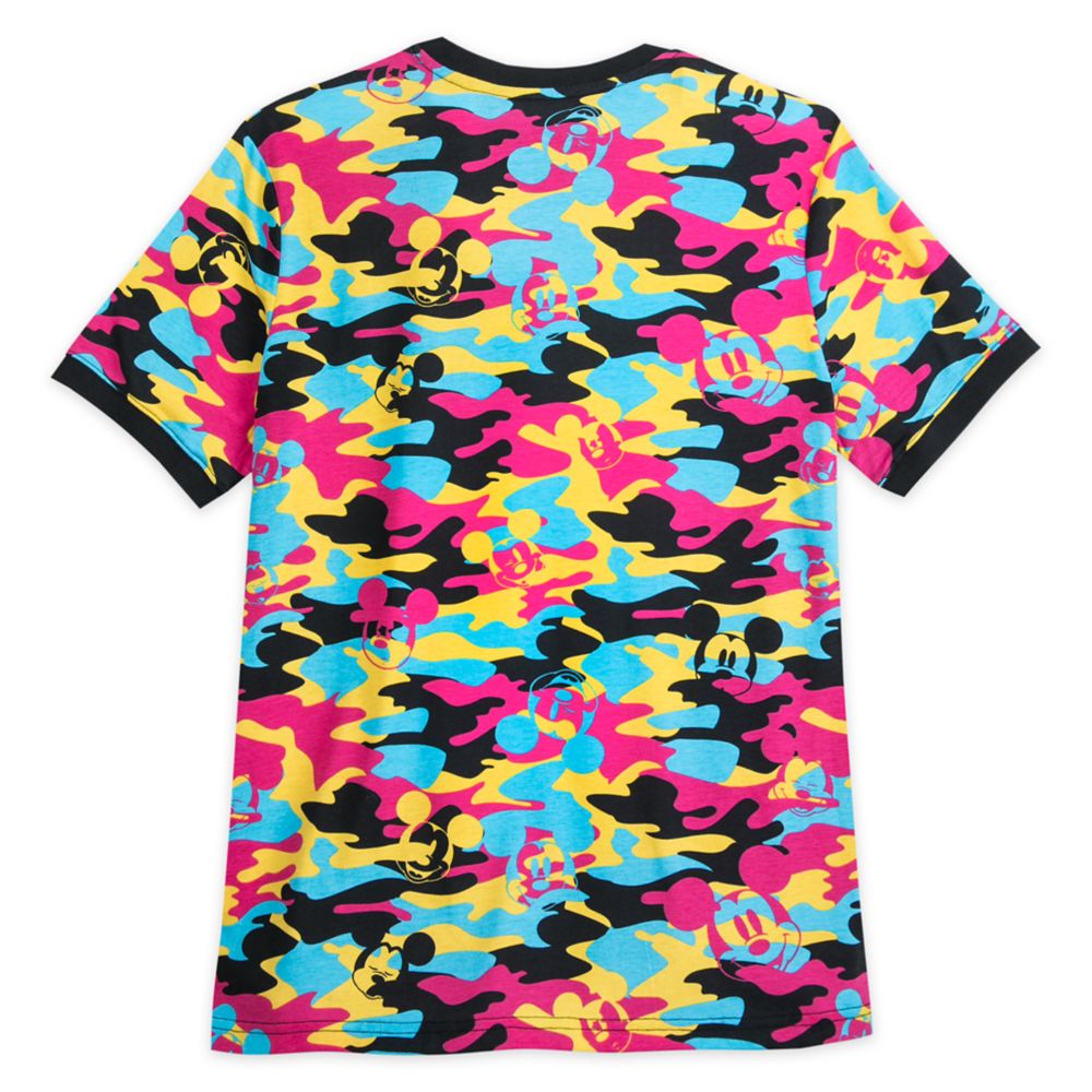 Mickey Mouse Camouflage Ringer T-Shirt for Men