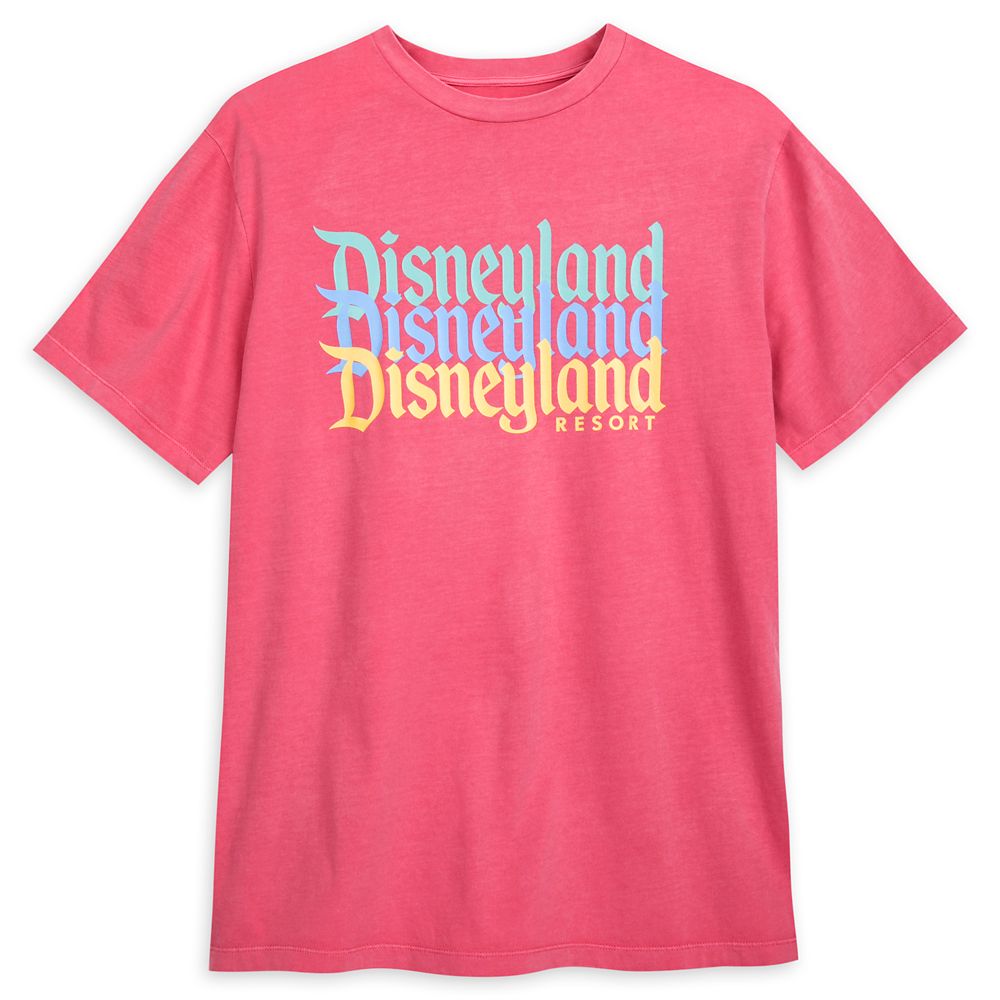 Disneyland Resort Faded Pink T-Shirt for Men