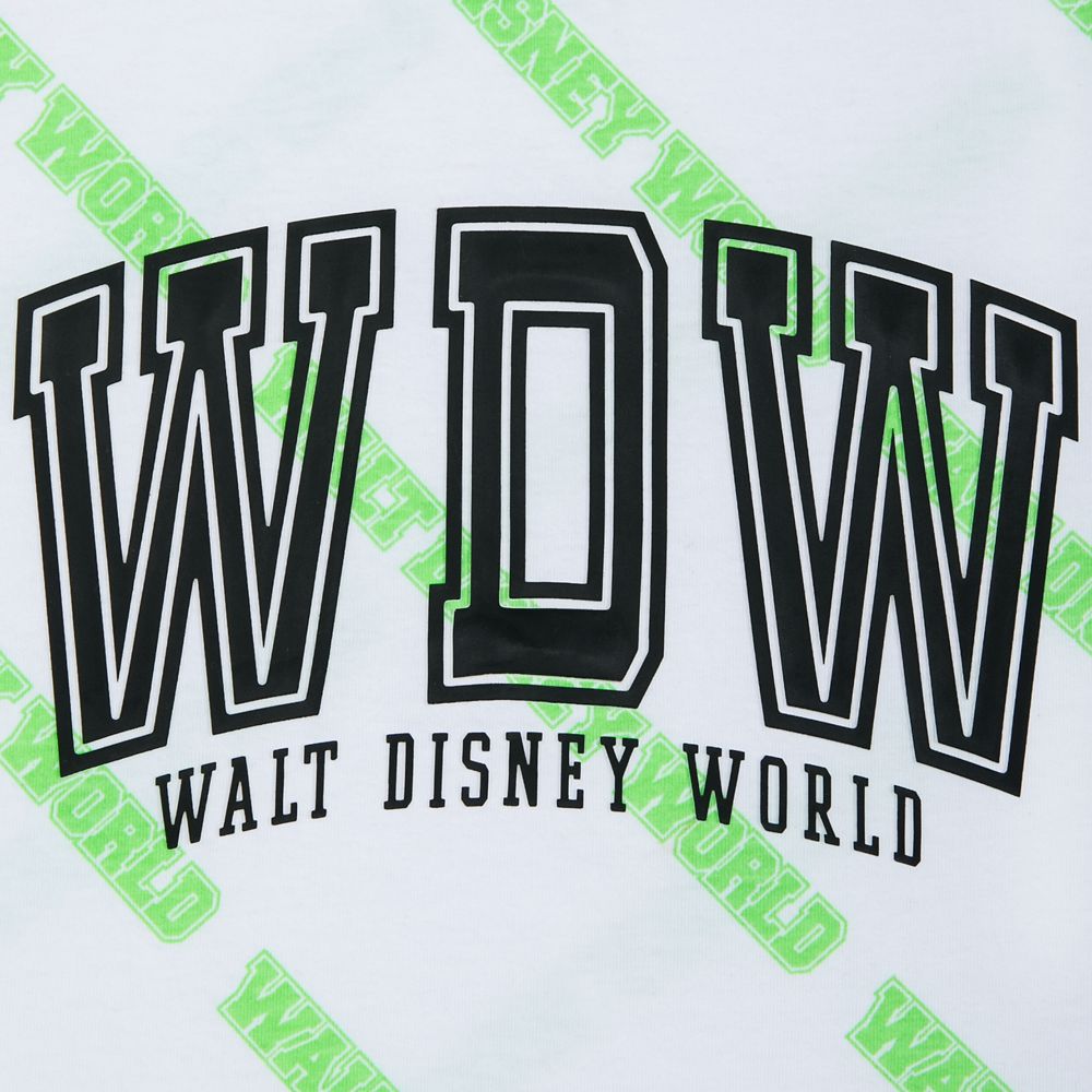 Walt Disney World White and Neon Green Tank Top for Women