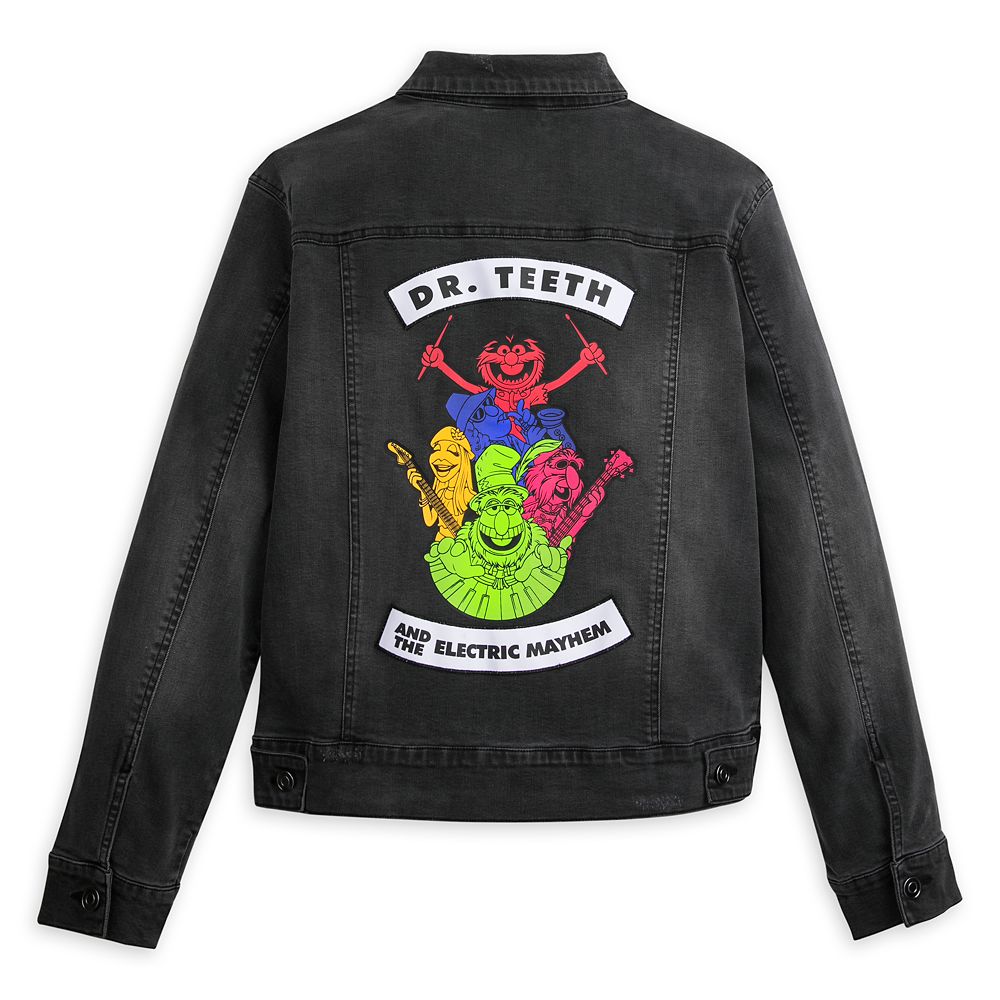 Dr. Teeth and the Electric Mayhem Black Denim Jacket for Women