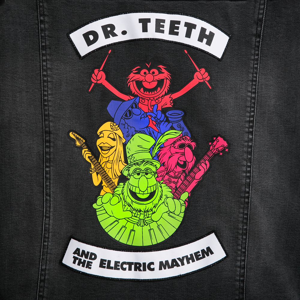 Dr. Teeth and the Electric Mayhem Black Denim Jacket for Women