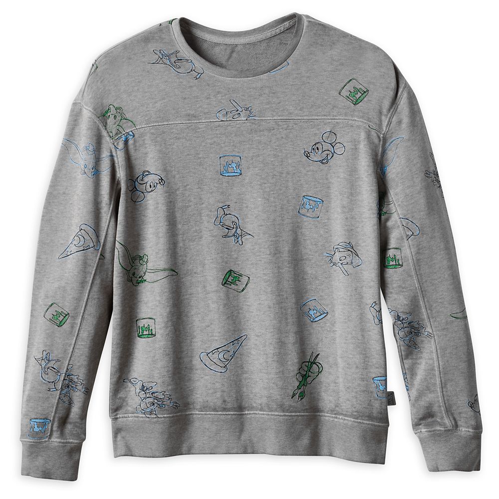 Mickey Mouse and Friends Pullover Top for Men – Disney Ink & Paint