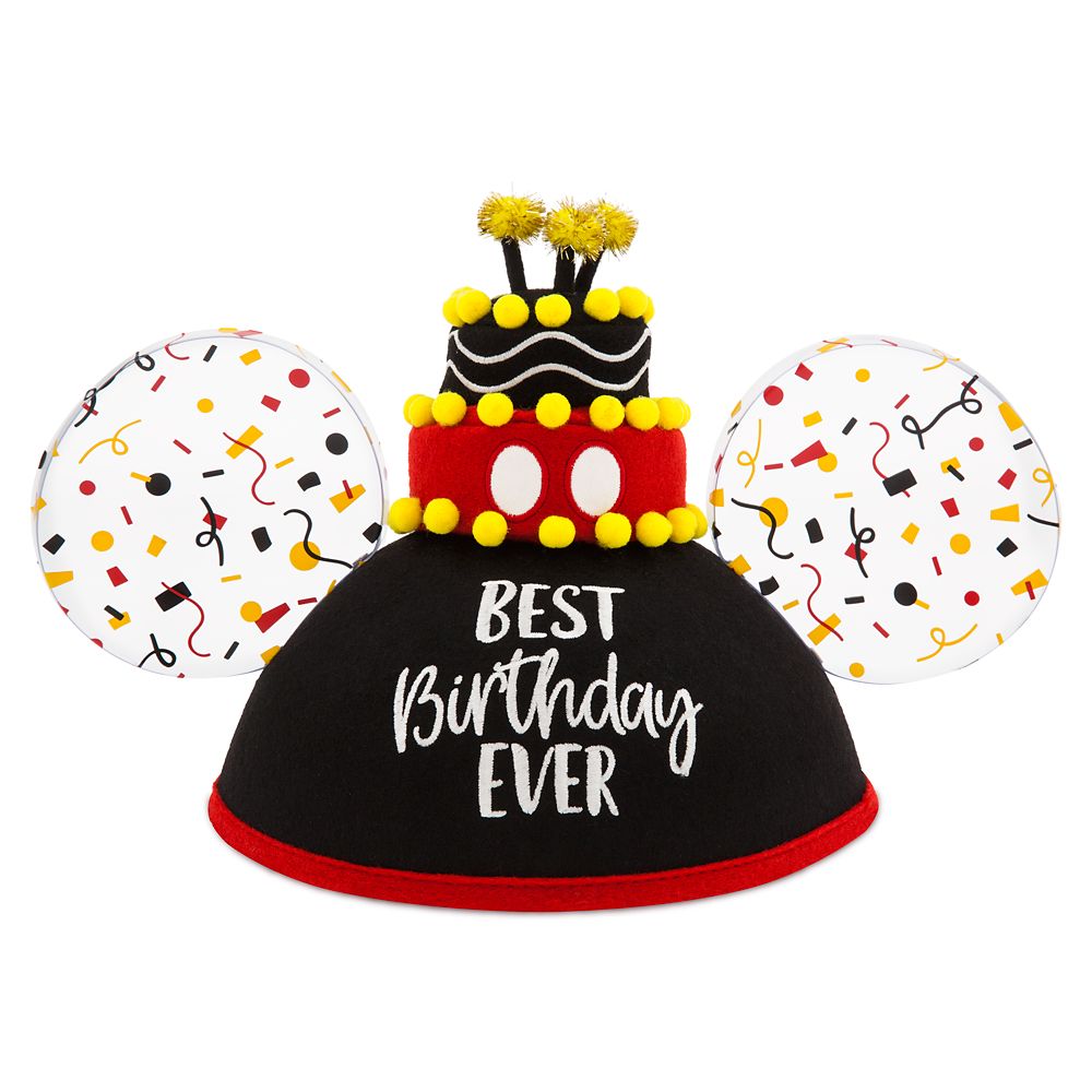 Mickey Mouse ''Best Birthday Ever'' Ear Hat for Adults now out Dis