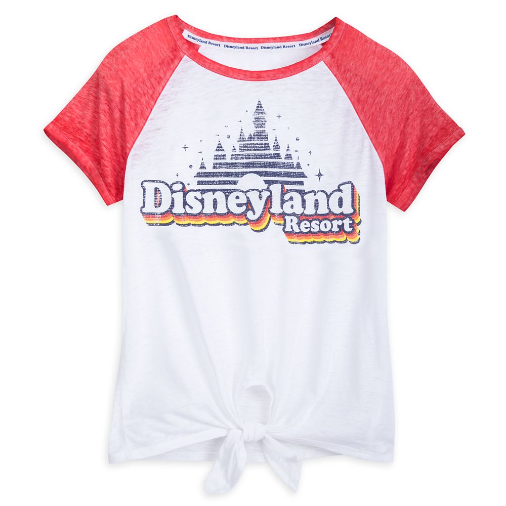 Disneyland Raglan Knotted T-Shirt for Women