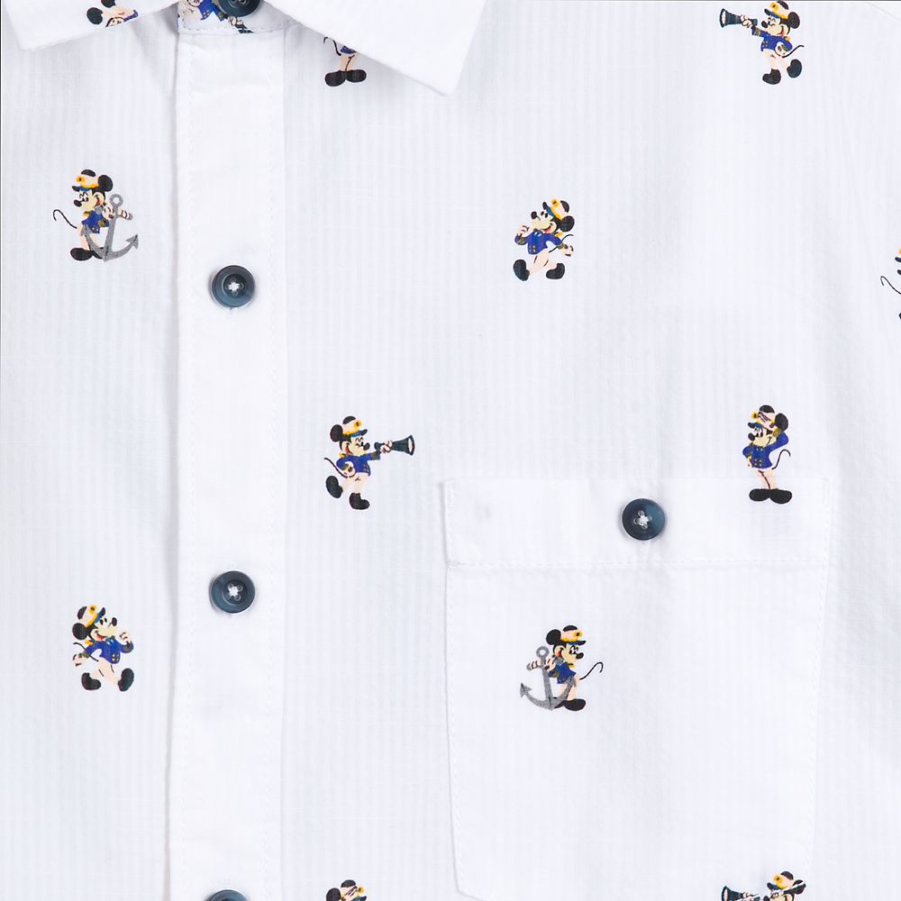 Captain Mickey Mouse Woven Shirt for Men by Tommy Bahama – Disney Cruise Line