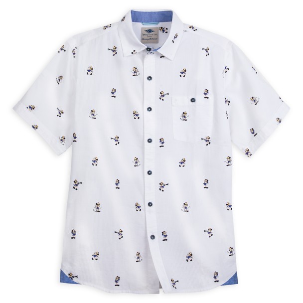 Captain Mickey Mouse Woven Shirt for Men by Tommy Bahama – Disney Cruise Line