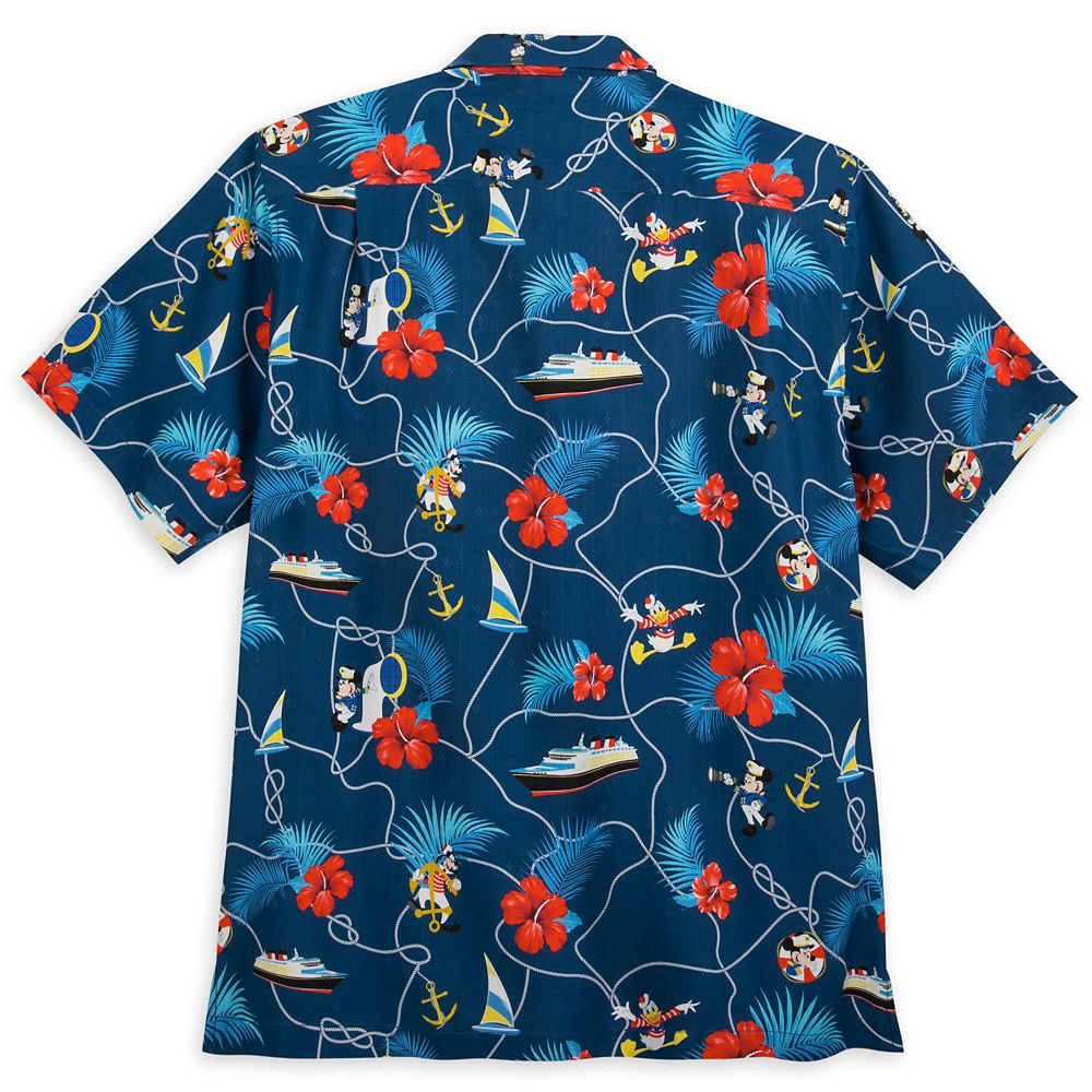 Captain Mickey Mouse and Crew Silk Shirt for Men by Tommy Bahama – Disney Cruise Line
